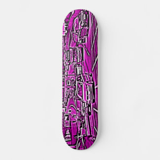 Skateboard Junta de caja en magenta