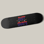 Skateboard Just Skateboard Skateboarder Rojo Azul<br><div class="desc">A cualquier Skateboarder le encantará este - vea mi tienda para ver muchas más ideas de regalo de skateboard.</div>