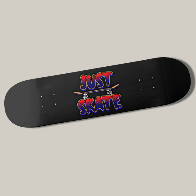 Skateboard Just Skateboard Skateboarder Rojo Azul (Subido por el creador)
