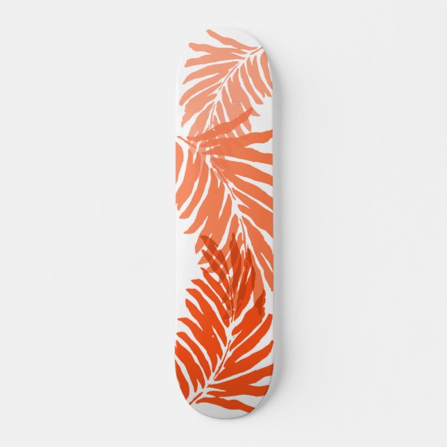Skateboard Kahanu Garden Palm Leaves Hawaianas (Anverso )