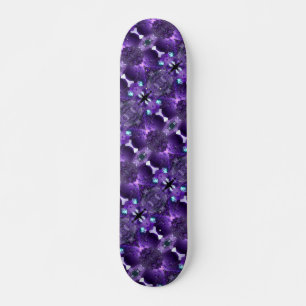 Skateboard Kaleidoscope Purple Resumen fractal psíquico