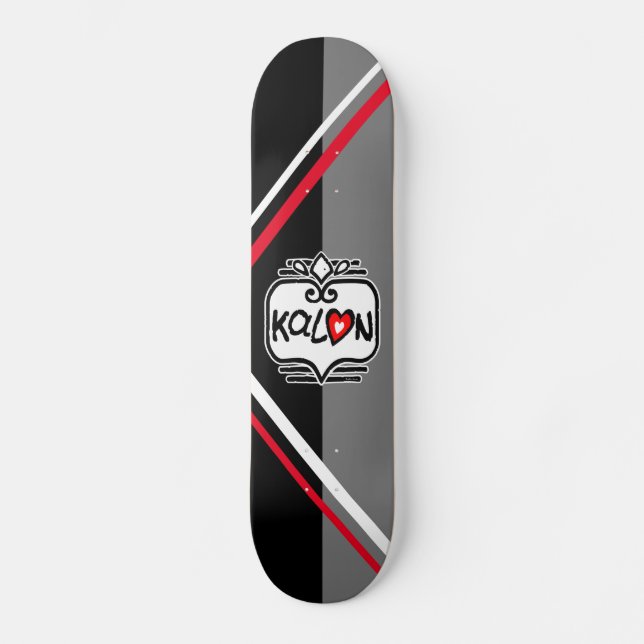 Skateboard Kalon, coeur de breton (Anverso)