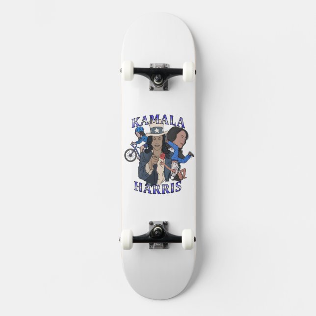 Skateboard Kamala Harris Bootleg Rap Style (Anverso)