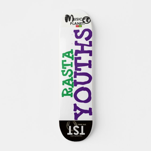 Skateboard Kateboard RASTA YOUTHS, 77/7" Deck (Anverso )