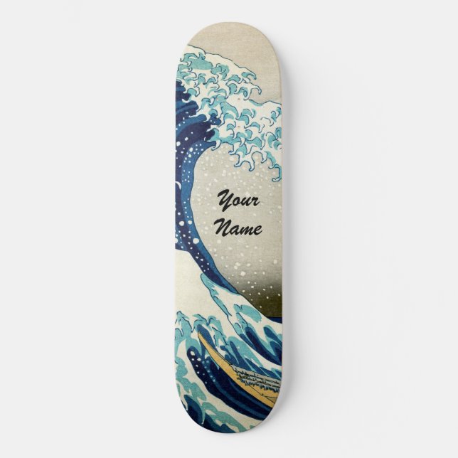 Skateboard Katsushika Hokusai - La gran ola de Kanagawa (Anverso)