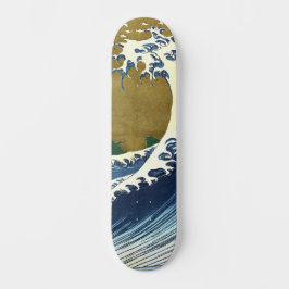 Skateboard Katsushika Hokusai - Ola grande de color