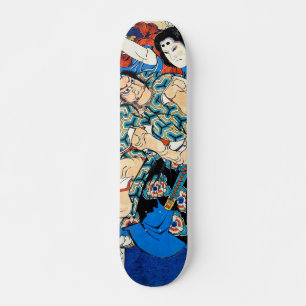 Skateboard Katsushika Hokusai samurai guerrero asiático de m