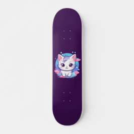 Skateboard Kawaii Cat Pink