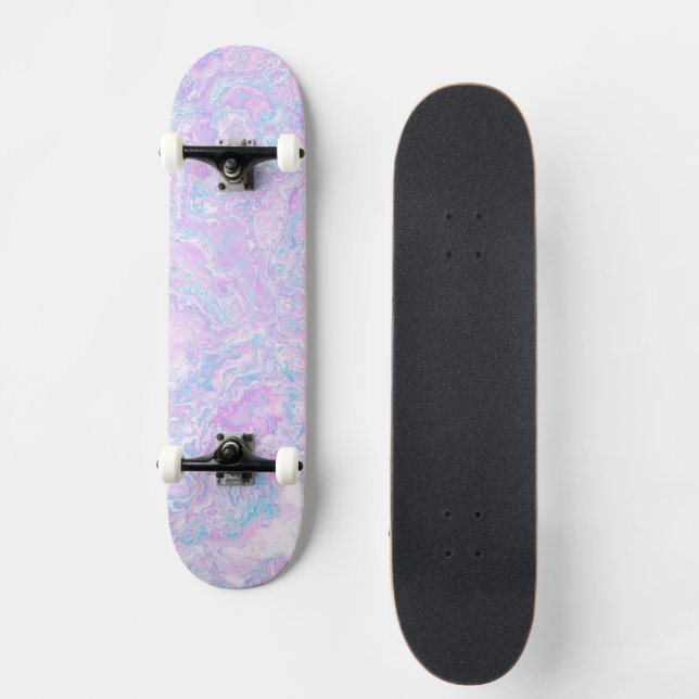Skateboard Kawaii Cute Boho Giratorio Pastel Algodón de Azúca (Anverso)