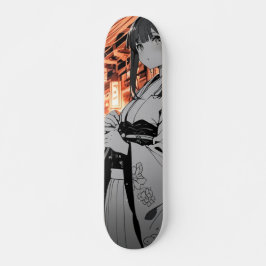 Skateboard KAWAII Japanese Girl Skateboarding