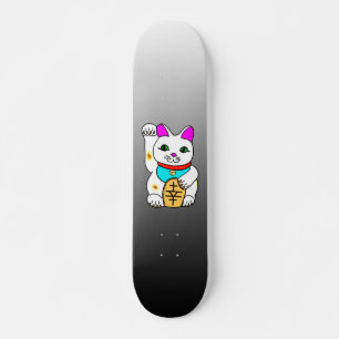 Skateboard Kawaii Rave Lucky Cat Maneki Neko