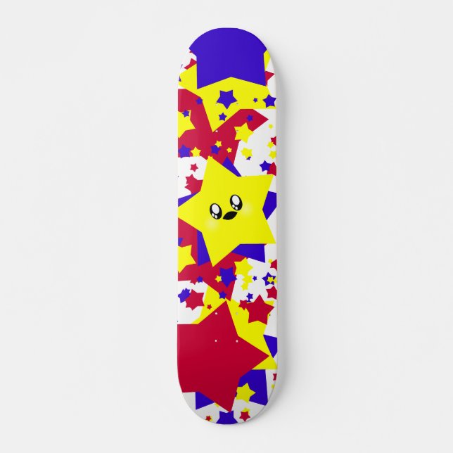 SKATEBOARD KAWAII STARS COSMIC BURST (Anverso )