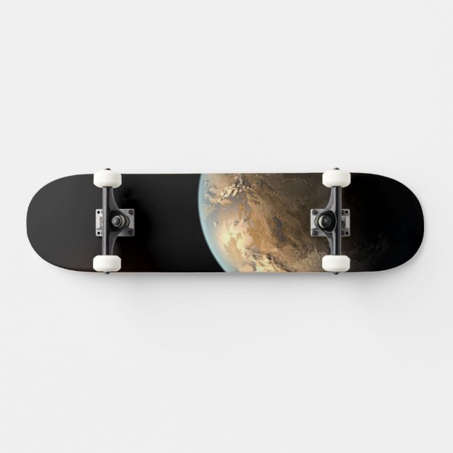 Skateboard Kepler-186f Orbitando Una Estrella Distante. (Horz)