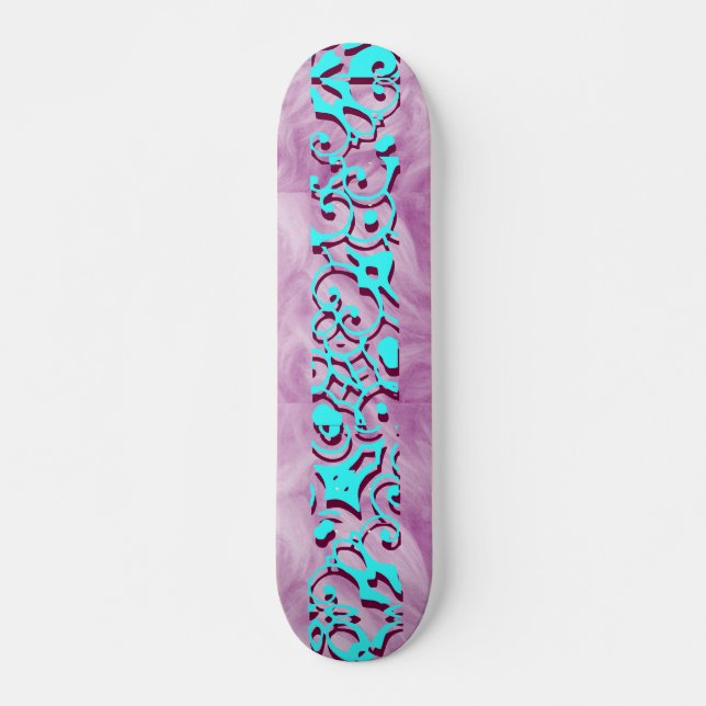 Skateboard Kimberly Purple Plume Wingnut Designer Name (Anverso )