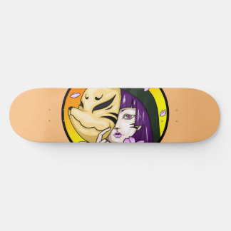 Skateboard Kitsune Fox Mask Chica