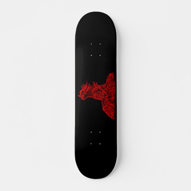 Skateboard Kleine Rote Drache - Dragón (Anverso )