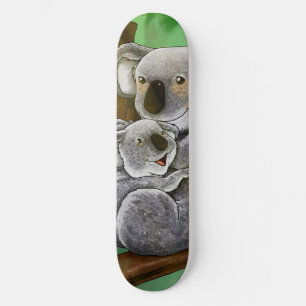 Skateboard Koala y bebé lindos