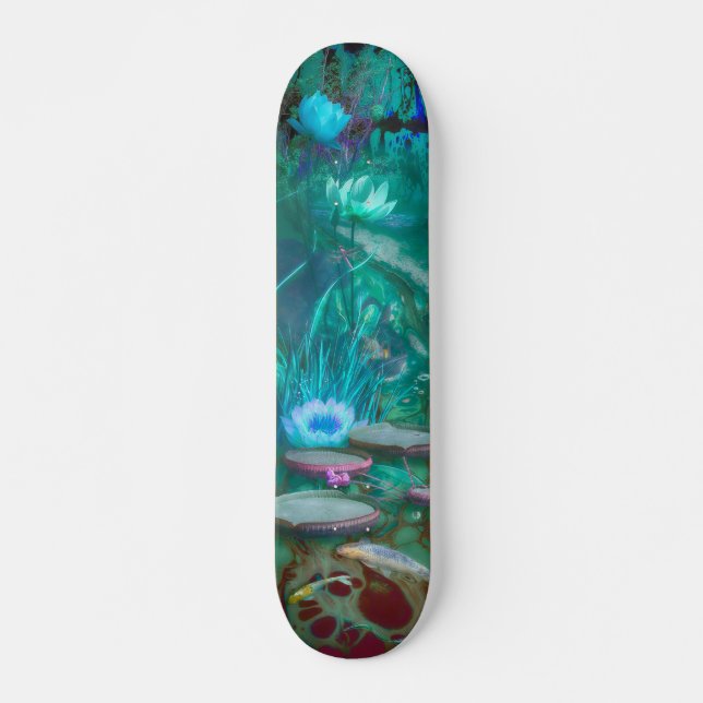 Skateboard Koi Fish "NACIDO DE DRAGONFLY" (Anverso )