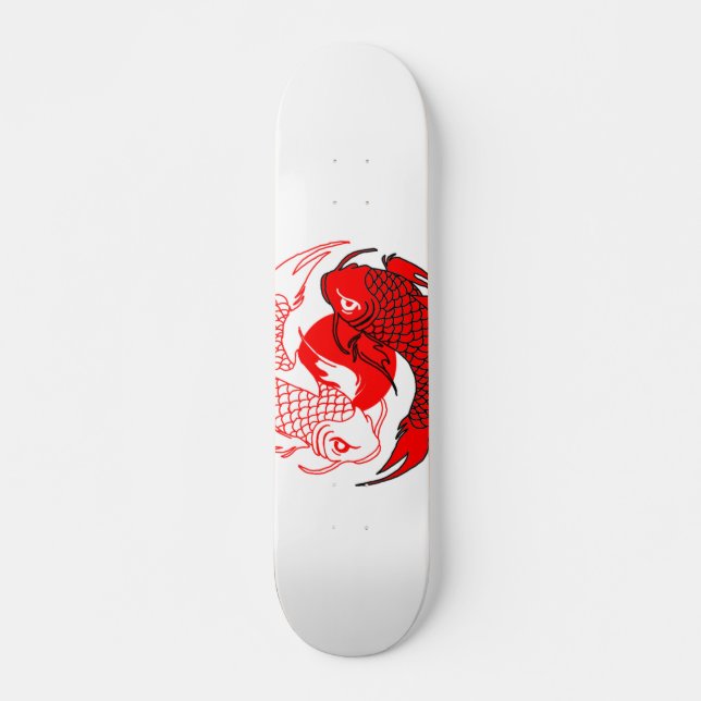 Skateboard Koi Fish: Punto Rojo (Anverso )