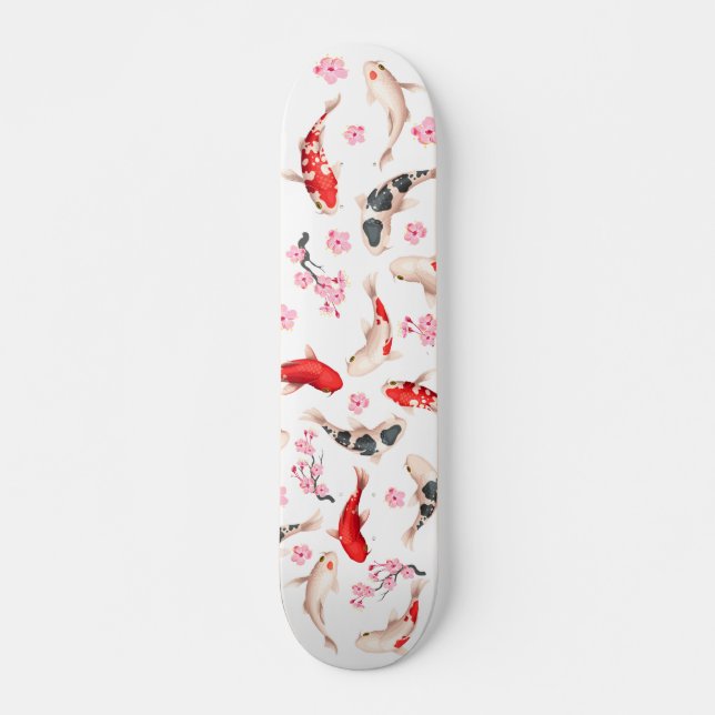 Skateboard Koi japonés floral de Guay (Anverso )