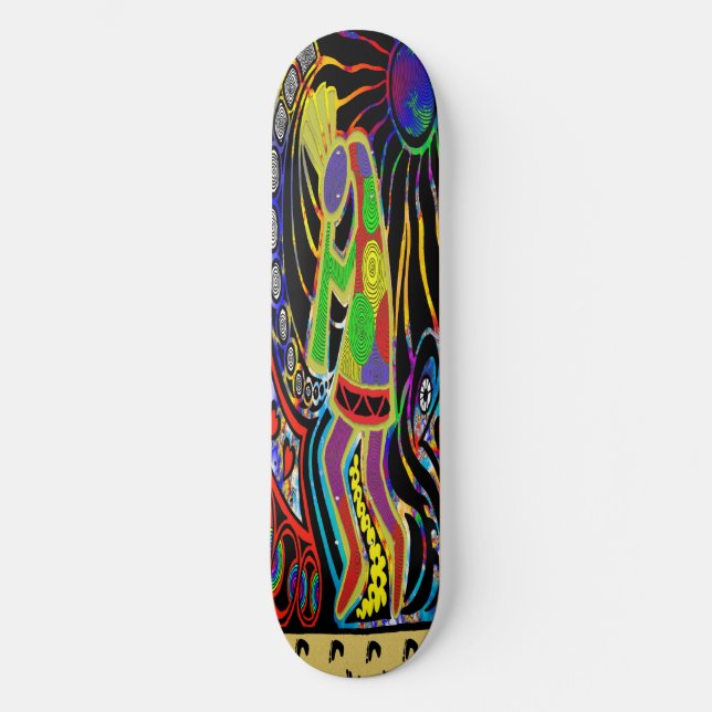 Skateboard Kokopelli (Anverso)