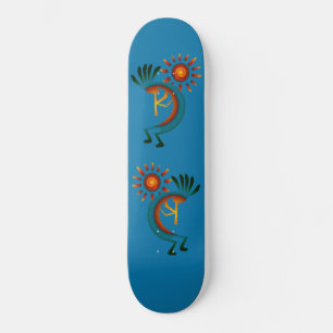 Skateboard Kokopelli con sol