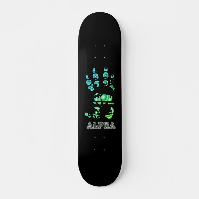 Skateboard Kong Smash Ape Palm Hand Print (Anverso )