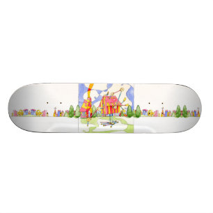 Skateboard La arquitectura es cubierta del patín de la