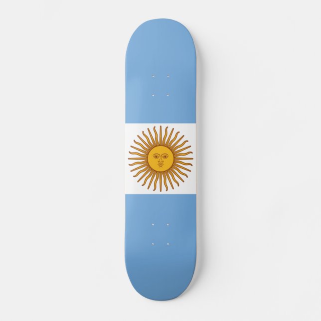 Skateboard La bandera de la Argentina (Anverso)