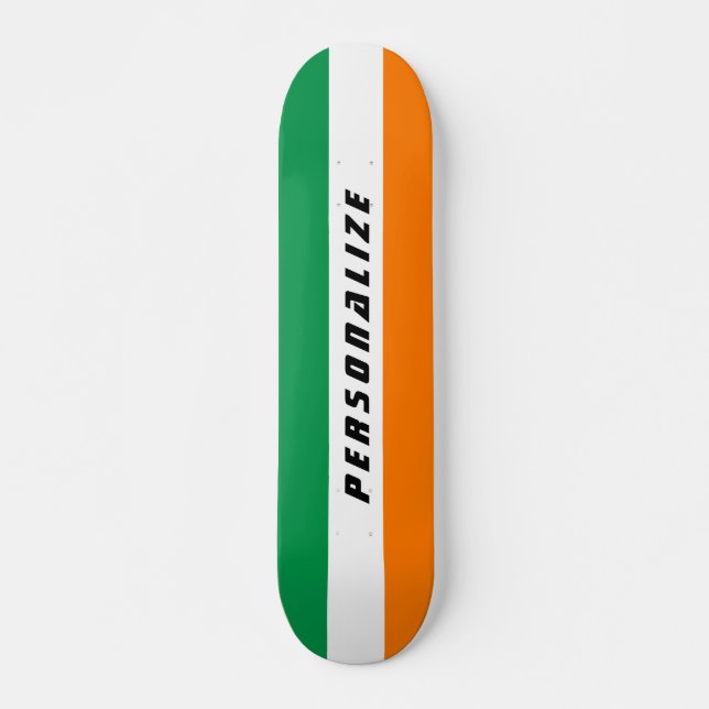 Skateboard La bandera irlandesa crea la cubierta del (Anverso )