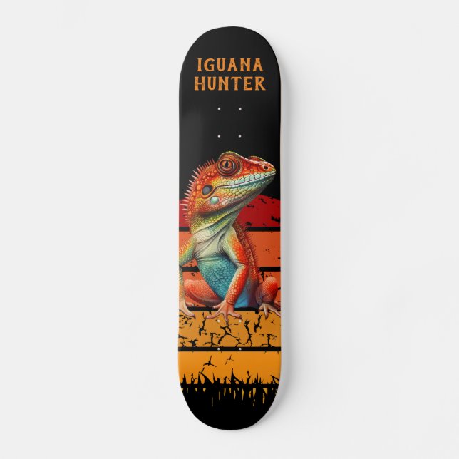 Skateboard La caza de iguana - La fuerza poderosa de la natur (Anverso)