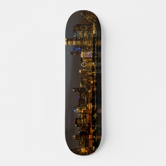 Skateboard La ciudad de Chicago Night (Anverso )