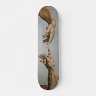 Skateboard "La creación de Adán" por Leonardo da Vinci