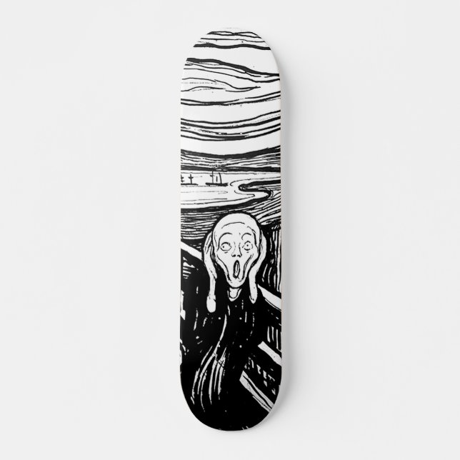 Skateboard La crema de Edvard Munch (Anverso )