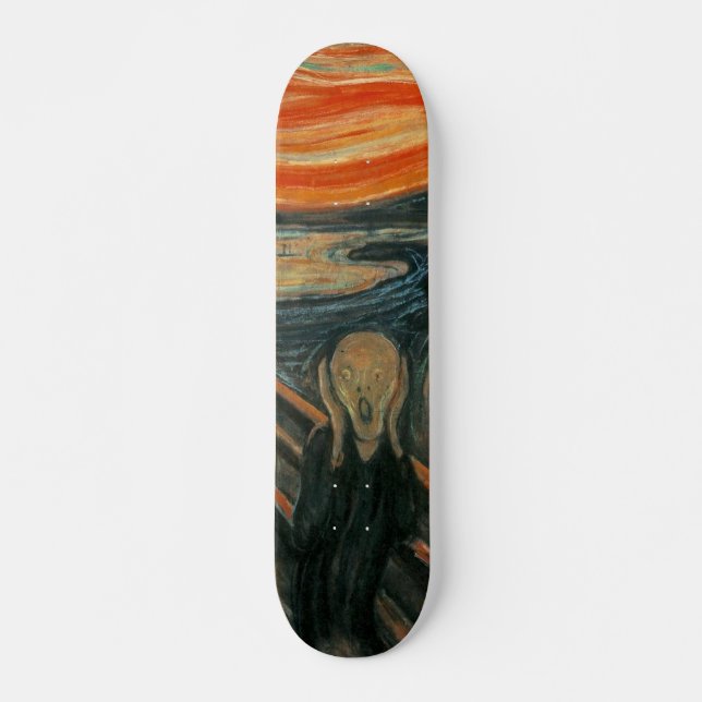 Skateboard La crema de Edvard Munch (Anverso )