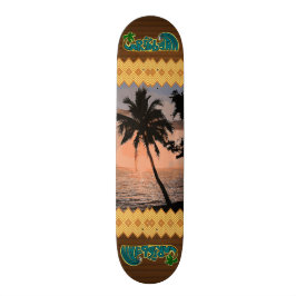 Skateboard La escena del Caribe de la palma