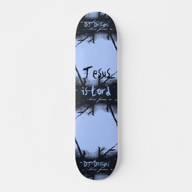 Skateboard La fe cristiana Jesús es la tabla de patinaje del  (Anverso )