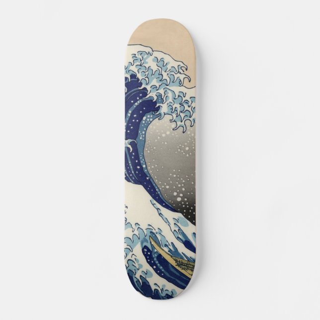 Skateboard La gran ola de Kanagawa Hokusai (Anverso)