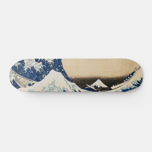 Skateboard La gran ola de Kanagawa por Hokusai (Horz)