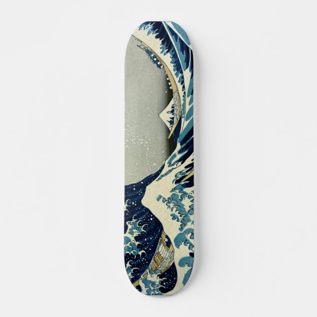 Skateboard La gran ola de Katsushika Hokusai en Kanagawa (Anverso )