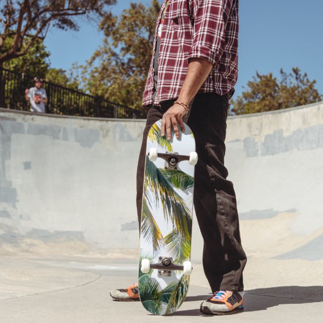 Skateboard La jungla de palma caribeña #1 #tropical #wall #ar (Exterior 2)