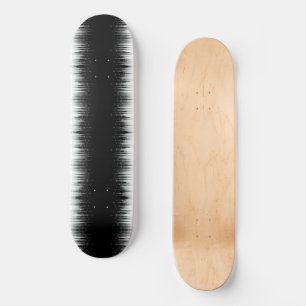 Skateboard La Línea En Círculo Hipnótica Negra Y Blanca Estir
