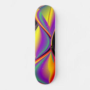 Skateboard La Magia de los Colores , Abstracto Arcoíris 3D