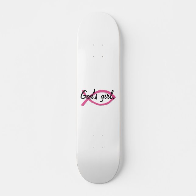 Skateboard La muchacha de dios (Anverso )