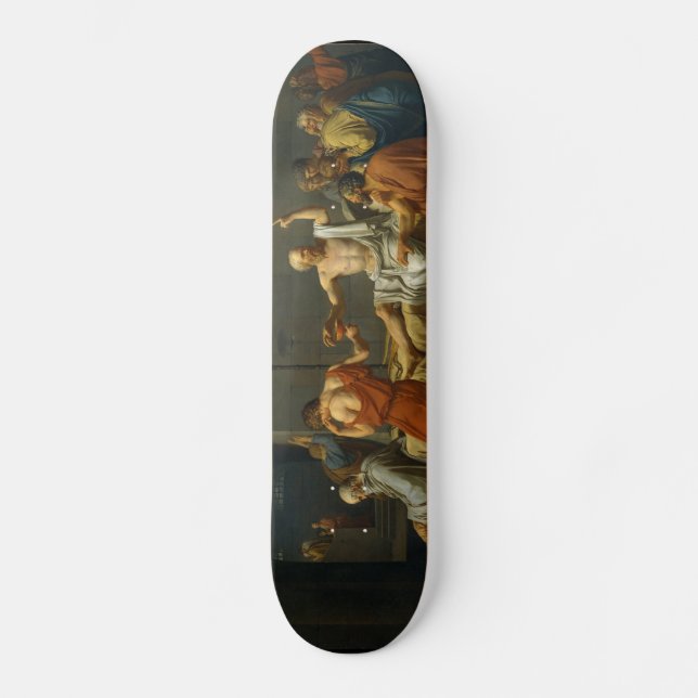 Skateboard La muerte de Sócrates de Jacques-Louis David 1787 (Anverso)