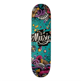 Skateboard La música es tablero del patín de la vida