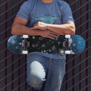 Skateboard La Navidad de SlipperyJoe es mágica y pacífica en