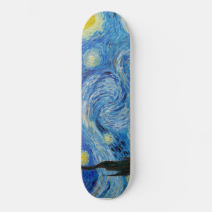 Skateboard La Noche Estrellada (1889) por Vincent Van Gogh
