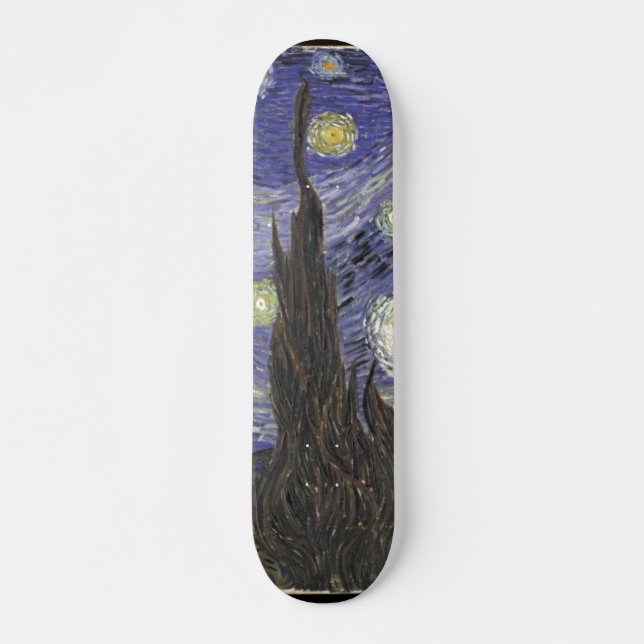 Skateboard La noche estrellada de Van Gogh (Anverso )