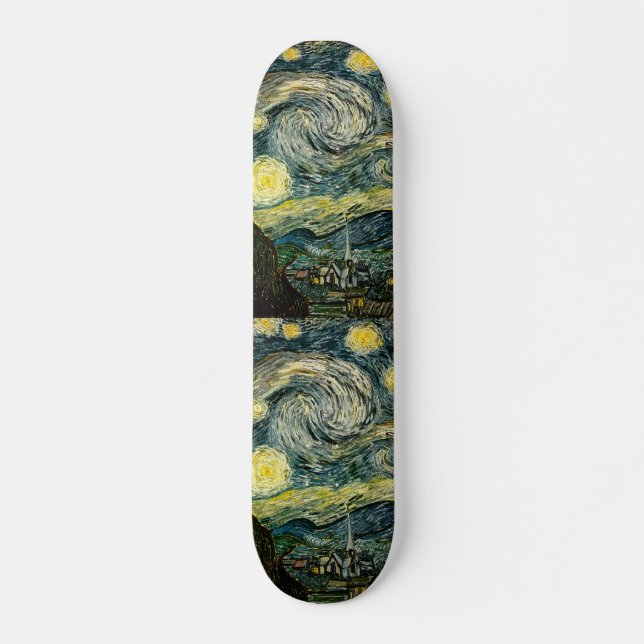 Skateboard La noche estrellada de Vincent van Gogh (1889) (Anverso )